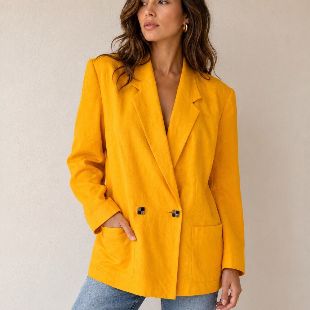 SK & Company Marigold Oversized Vintage 90s Blazer Sz 14